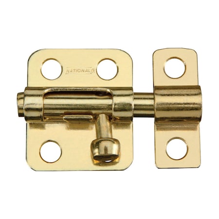 National Hardware National Hardware Brass-Plated Gold Steel Window Bolt 2 in. L 1 pk N151-266